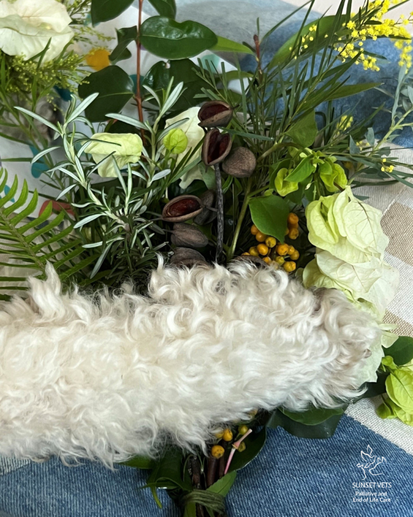A posy of flowers hand picked for Barnaby